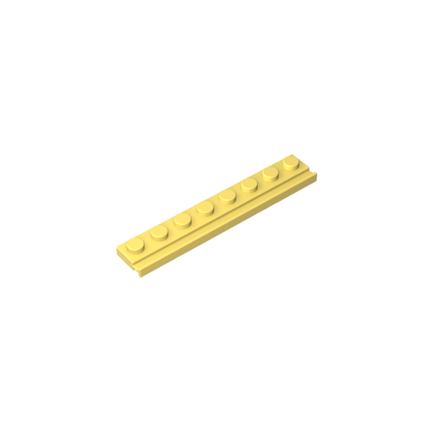 Gobricks,Plate Special 1 x 8 with Door Rail,4510