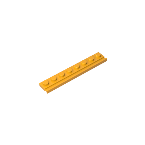 Gobricks,Plate Special 1 x 8 with Door Rail,4510