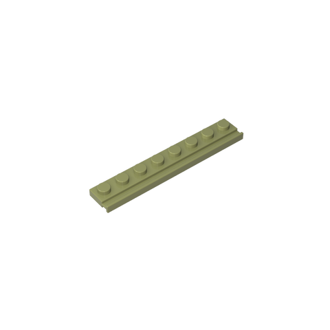 Gobricks,Plate Special 1 x 8 with Door Rail,4510