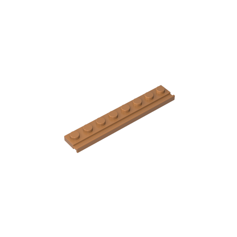 Gobricks,Plate Special 1 x 8 with Door Rail,4510
