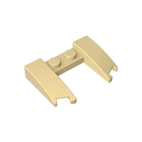 Gobricks,Wedge Curved 3 x 4 x 2/3 Cutout,11291,31584