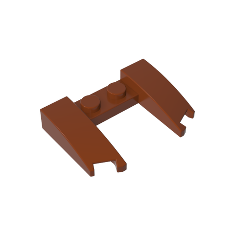 Gobricks,Wedge Curved 3 x 4 x 2/3 Cutout,11291,31584
