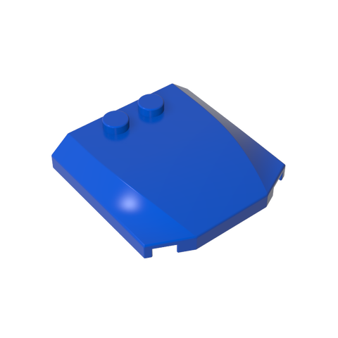Gobricks,Slope Curved 4 x 4 x 2/3 Triple Curved with 2 Studs,45677