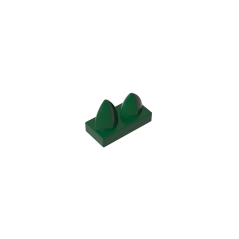 Gobricks,Plate 1 x 2 Special with Two Vertical Teeth,15209