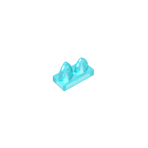 Gobricks,Plate 1 x 2 Special with Two Vertical Teeth,15209
