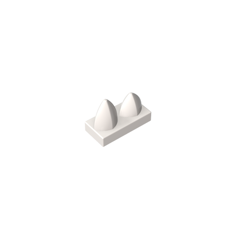 Gobricks,Plate 1 x 2 Special with Two Vertical Teeth,15209