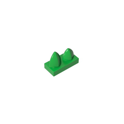 Gobricks,Plate 1 x 2 Special with Two Vertical Teeth,15209