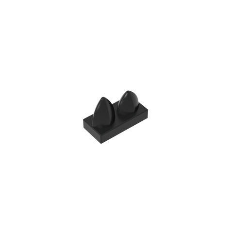 Gobricks,Plate 1 x 2 Special with Two Vertical Teeth,15209