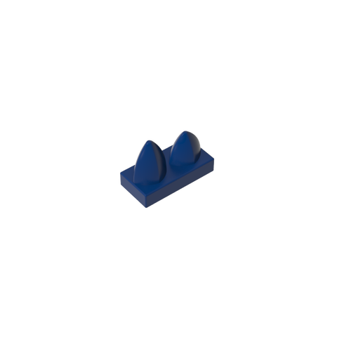 Gobricks,Plate 1 x 2 Special with Two Vertical Teeth,15209