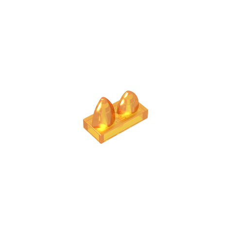 Gobricks,Plate 1 x 2 Special with Two Vertical Teeth,15209
