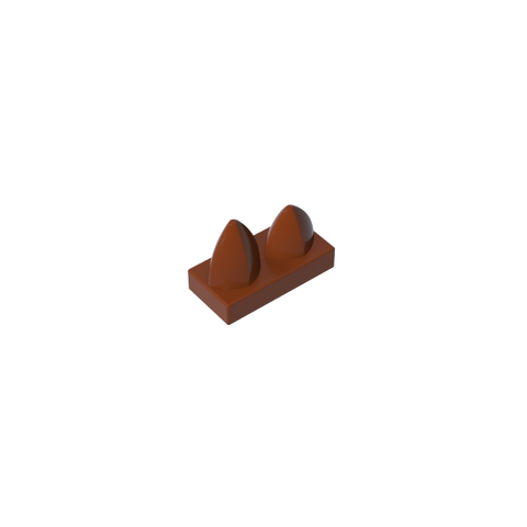 Gobricks,Plate 1 x 2 Special with Two Vertical Teeth,15209