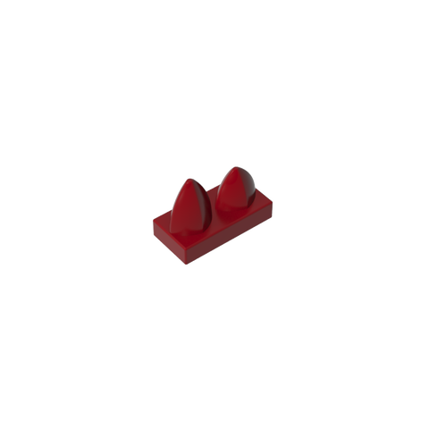 Gobricks,Plate 1 x 2 Special with Two Vertical Teeth,15209