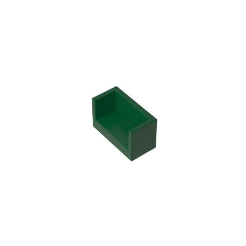 Gobricks,Panel 1 x 2 x 1 with Rounded Corners and 2 Sides,23969,35387,35391