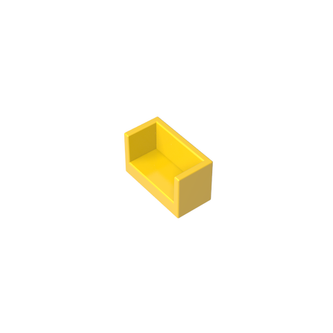 Gobricks,Panel 1 x 2 x 1 with Rounded Corners and 2 Sides,23969,35387,35391
