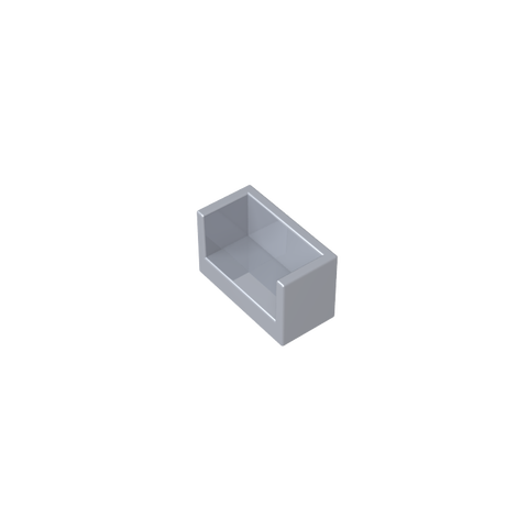 Gobricks,Panel 1 x 2 x 1 with Rounded Corners and 2 Sides,23969,35387,35391