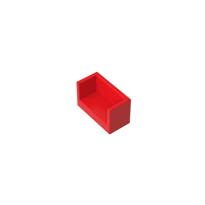 Gobricks,Panel 1 x 2 x 1 with Rounded Corners and 2 Sides,23969,35387,35391