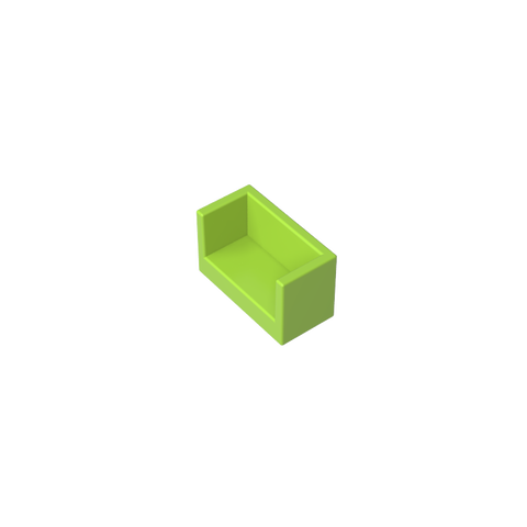 Gobricks,Panel 1 x 2 x 1 with Rounded Corners and 2 Sides,23969,35387,35391