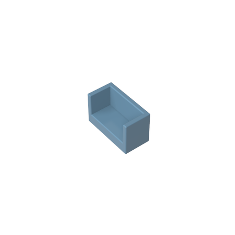 Gobricks,Panel 1 x 2 x 1 with Rounded Corners and 2 Sides,23969,35387,35391