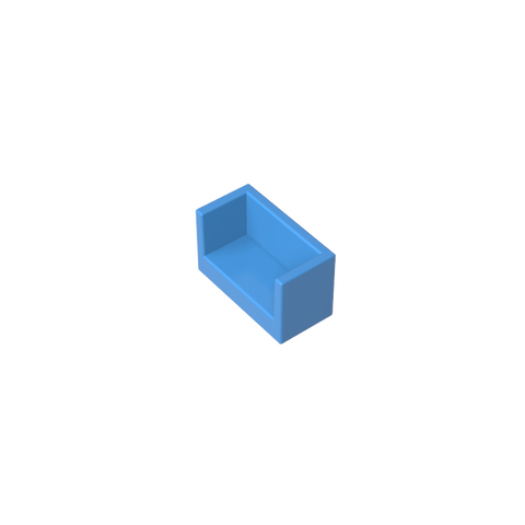 Gobricks,Panel 1 x 2 x 1 with Rounded Corners and 2 Sides,23969,35387,35391