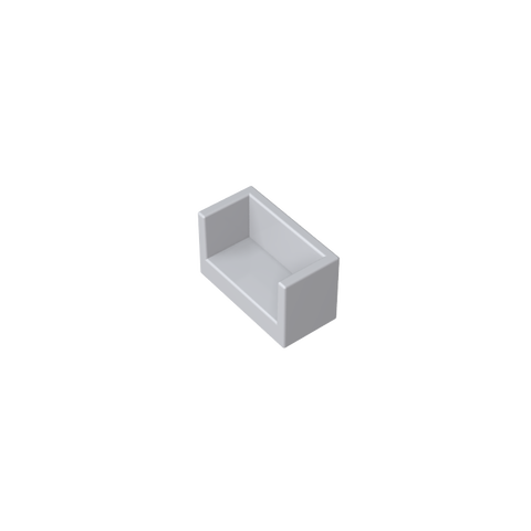 Gobricks,Panel 1 x 2 x 1 with Rounded Corners and 2 Sides,23969,35387,35391