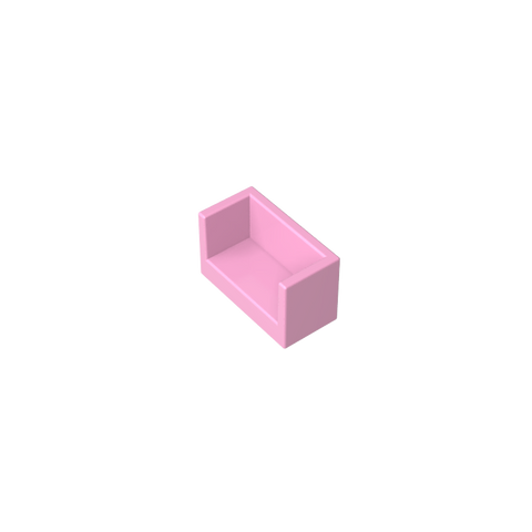 Gobricks,Panel 1 x 2 x 1 with Rounded Corners and 2 Sides,23969,35387,35391