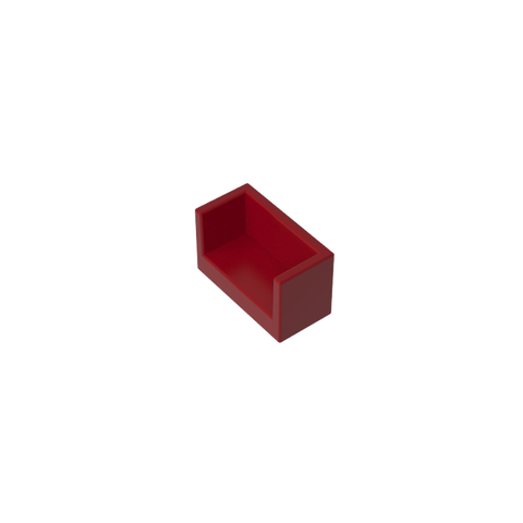Gobricks,Panel 1 x 2 x 1 with Rounded Corners and 2 Sides,23969,35387,35391