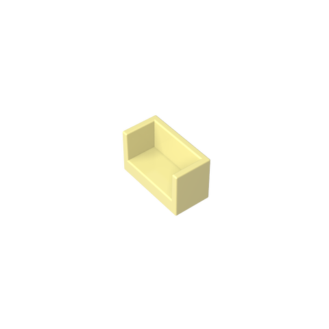 Gobricks,Panel 1 x 2 x 1 with Rounded Corners and 2 Sides,23969,35387,35391