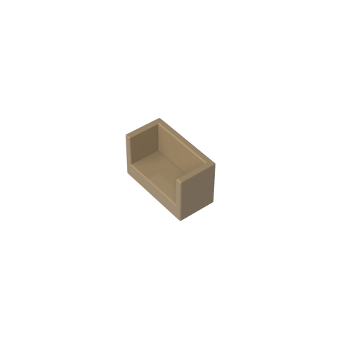 Gobricks,Panel 1 x 2 x 1 with Rounded Corners and 2 Sides,23969,35387,35391