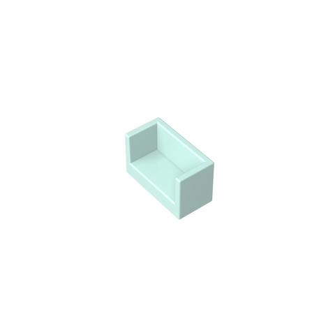 Gobricks,Panel 1 x 2 x 1 with Rounded Corners and 2 Sides,23969,35387,35391