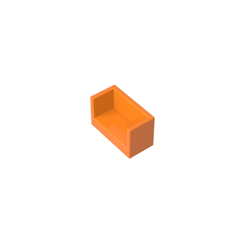 Gobricks,Panel 1 x 2 x 1 with Rounded Corners and 2 Sides,23969,35387,35391