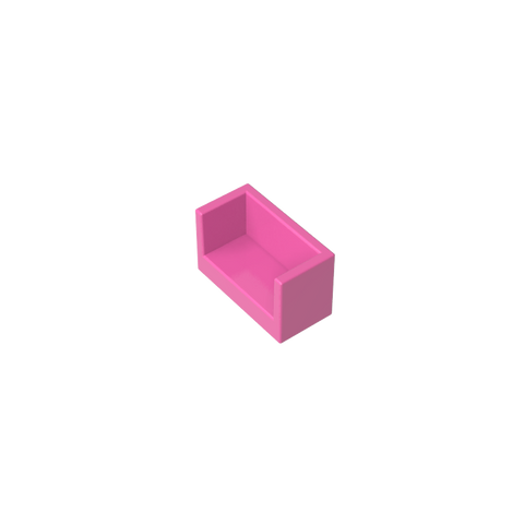 Gobricks,Panel 1 x 2 x 1 with Rounded Corners and 2 Sides,23969,35387,35391
