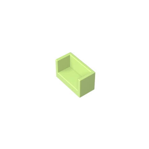 Gobricks,Panel 1 x 2 x 1 with Rounded Corners and 2 Sides,23969,35387,35391