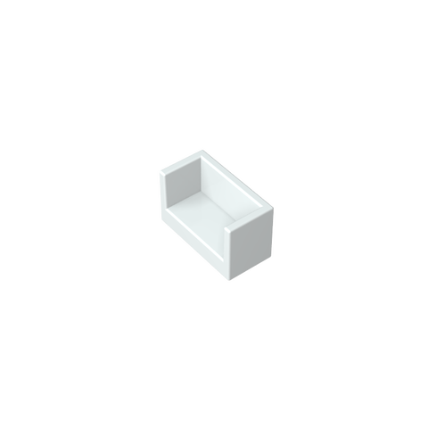 Gobricks,Panel 1 x 2 x 1 with Rounded Corners and 2 Sides,23969,35387,35391