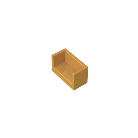 Gobricks,Panel 1 x 2 x 1 with Rounded Corners and 2 Sides,23969,35387,35391