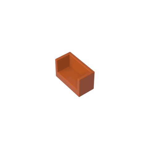 Gobricks,Panel 1 x 2 x 1 with Rounded Corners and 2 Sides,23969,35387,35391
