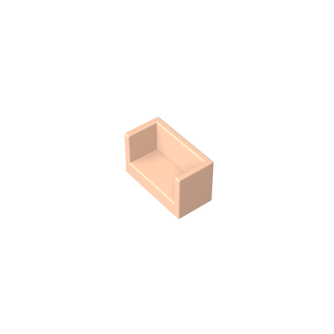 Gobricks,Panel 1 x 2 x 1 with Rounded Corners and 2 Sides,23969,35387,35391