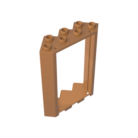 Gobricks,Door Frame 4 x 4 x 6 Corner,28327
