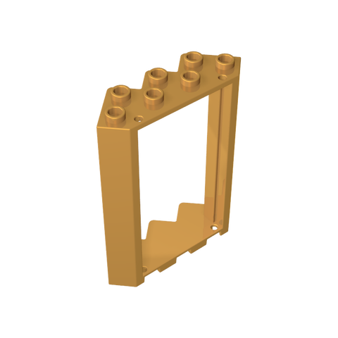 Gobricks,Door Frame 4 x 4 x 6 Corner,28327