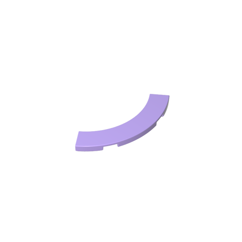 Gobricks,Tile 4 x 4 Curved, Macaroni,27507,39725,78885