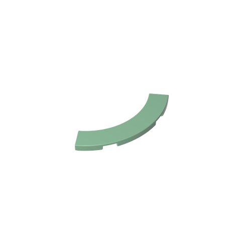 Gobricks,Tile 4 x 4 Curved, Macaroni,27507,39725,78885