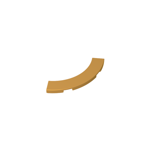 Gobricks,Tile 4 x 4 Curved, Macaroni,27507,39725,78885