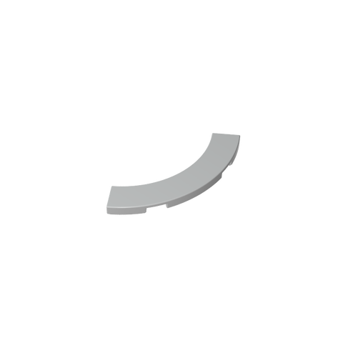 Gobricks,Tile 4 x 4 Curved, Macaroni,27507,39725,78885