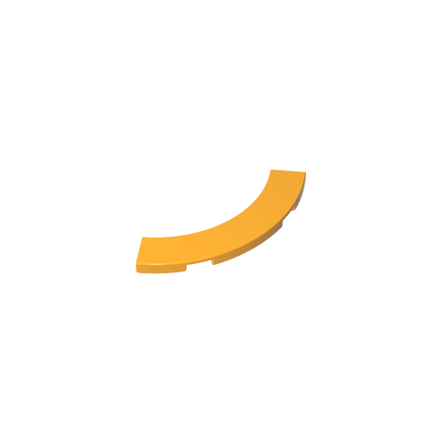 Gobricks,Tile 4 x 4 Curved, Macaroni,27507,39725,78885