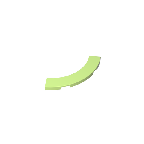 Gobricks,Tile 4 x 4 Curved, Macaroni,27507,39725,78885