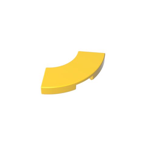 Gobricks,Tile 2 x 2 Curved, Macaroni,27925,78560