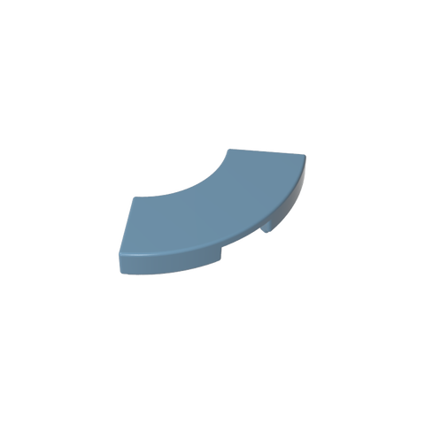 Gobricks,Tile 2 x 2 Curved, Macaroni,27925,78560