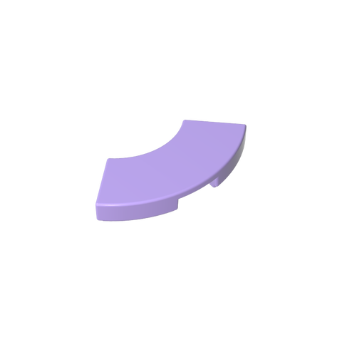 Gobricks,Tile 2 x 2 Curved, Macaroni,27925,78560