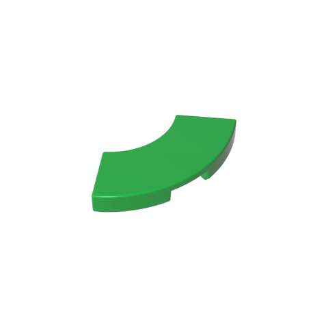 Gobricks,Tile 2 x 2 Curved, Macaroni,27925,78560