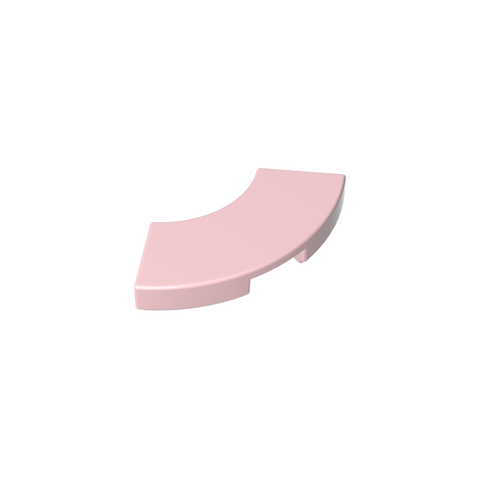 Gobricks,Tile 2 x 2 Curved, Macaroni,27925,78560