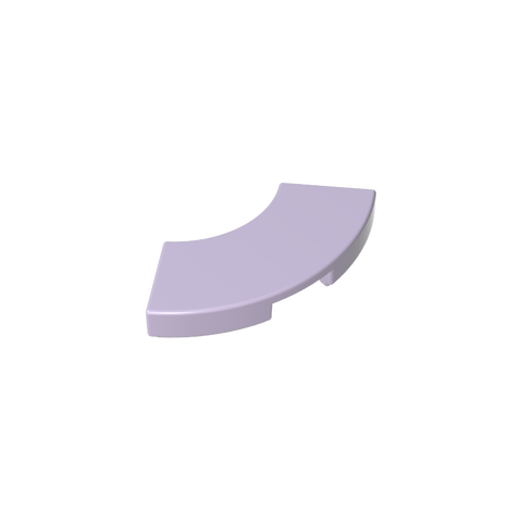 Gobricks,Tile 2 x 2 Curved, Macaroni,27925,78560